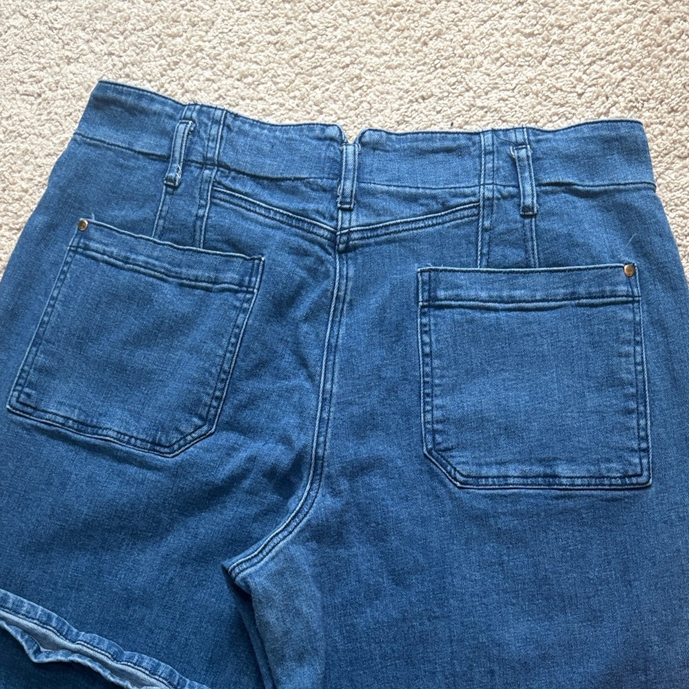 Anthropologie Dark Blue Flare Jeans - Picture 5 of 10